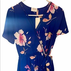 Sienna Sky Blue Floral Dress